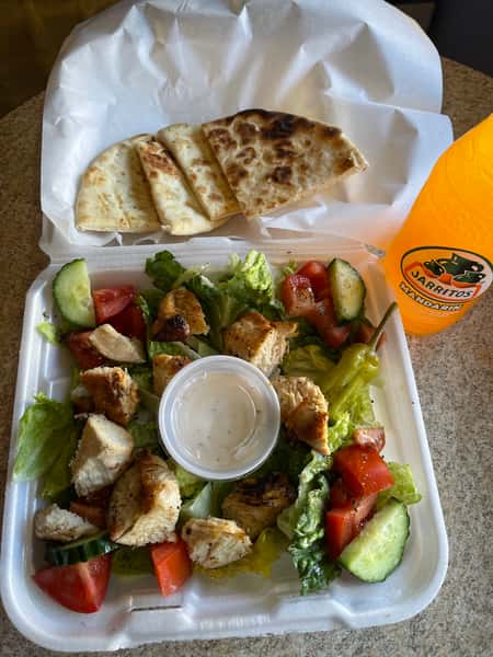 Freshly made salad