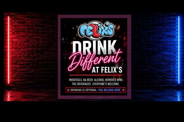 Mocktails and non-alcoholic drinks at Felix's Atlanta