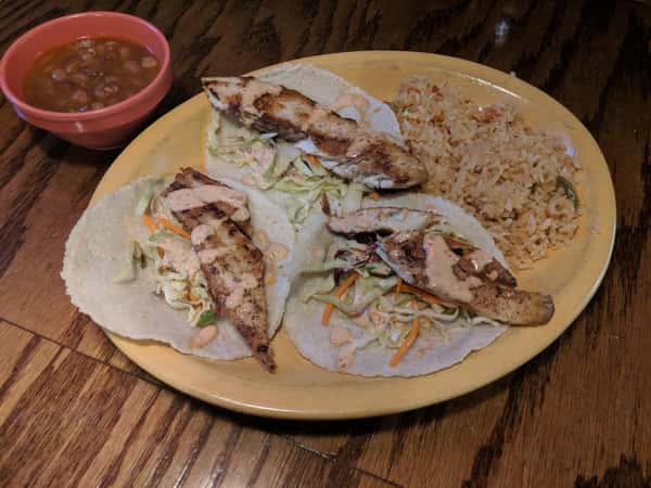 Blackened Redfish tacos