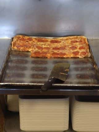 tray of pizza
