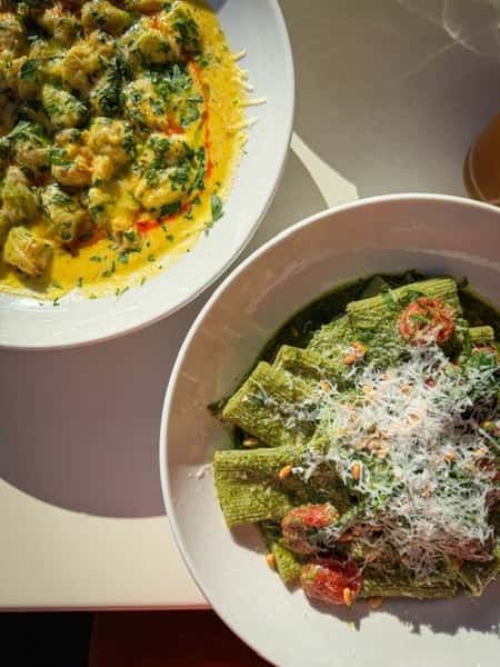 Spinach Rigatoni + Gnocchi