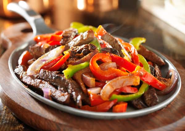 Steak fajitas