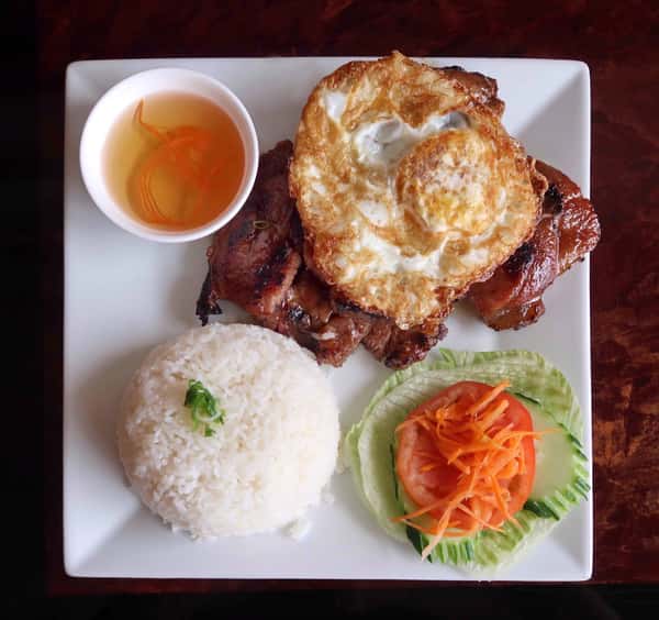 R1. Vietnamese Marinated Grilled Pork Chop - Cơm Sườn Nướng