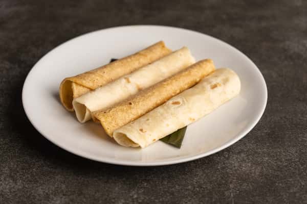 Rolled Corn and Flour Tortillas