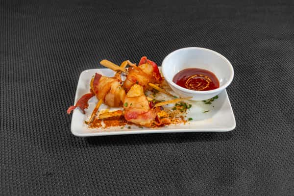 BBQ Bacon Wrapped Scallops (4)