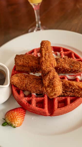 Red Velvet Belgium Waffle