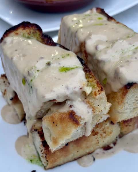 Coal- Fired Garlic Bread