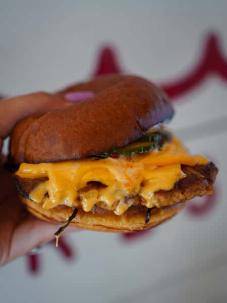 she’s hot, she’s cheesy, she’s only here for a minute.
tuna patty melt at cbad today. pull up.