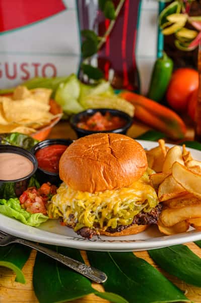 GREEN CHILE CHEESEBURGER