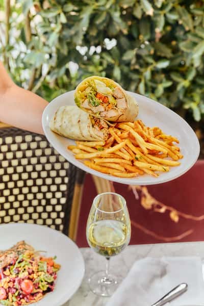 Chicken Caesar Salad Wrap