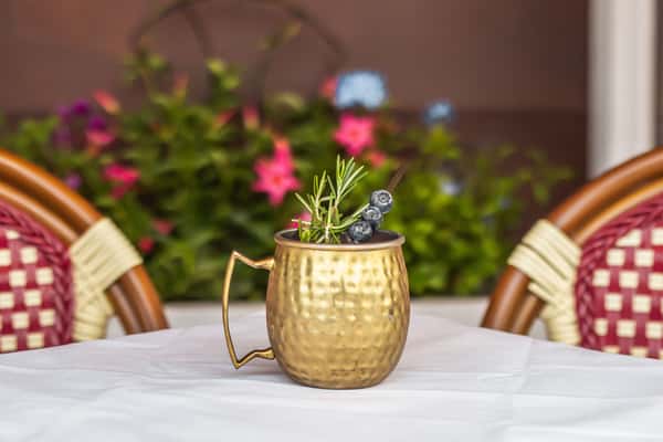 Blueberry Basil Mule