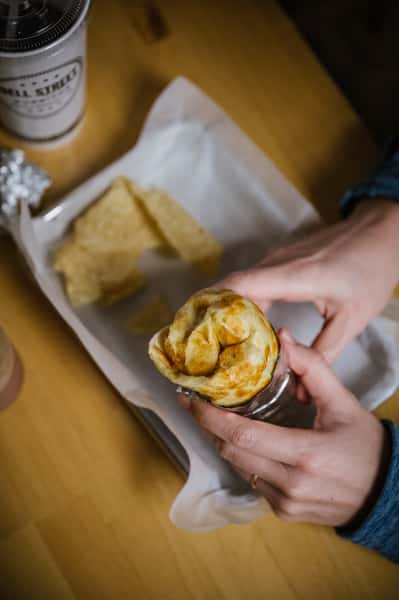Scrambled Egg and Cheese Burrito