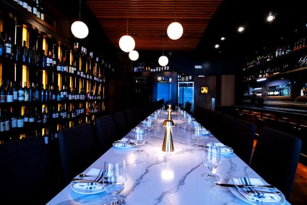 360 Bistro private dining room set for a daytime event