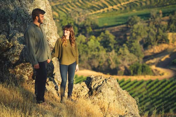 Chris and Ariel Jackson on the Stonestreet Estate above Alexander Valley