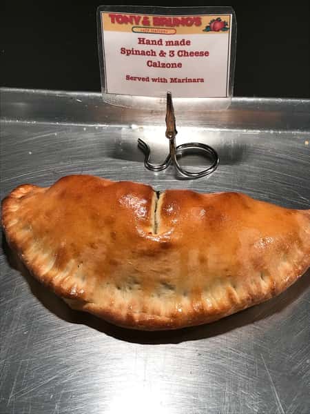 spinach and cheese calzone