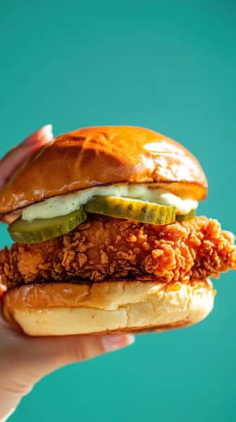 Fried chicken sandwich