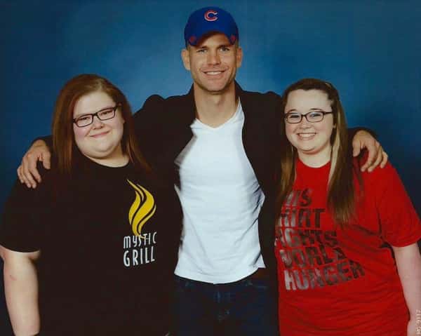 family with Mystic Grill shirts