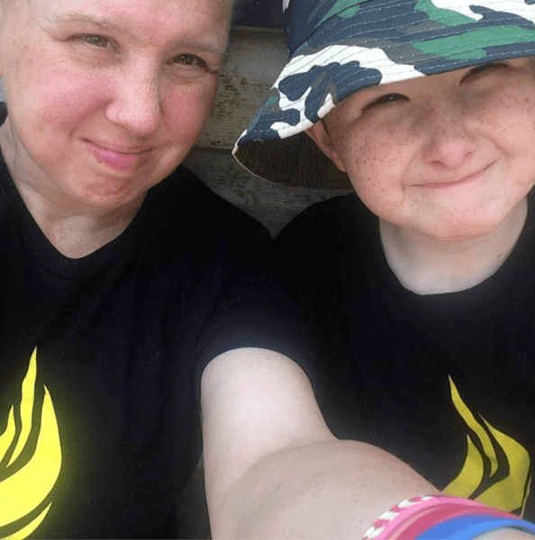 kids with Mystic Grill shirts