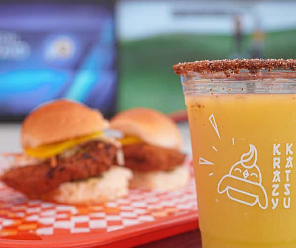margarita and sandwich
