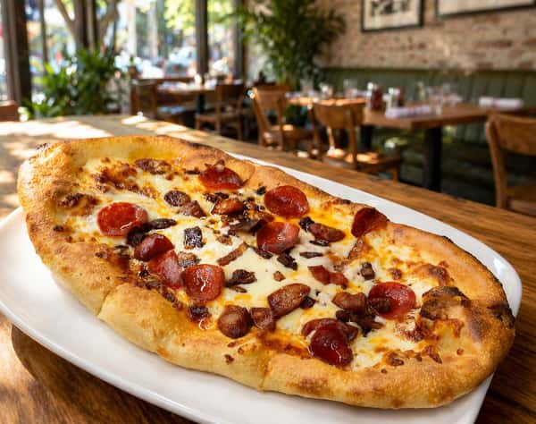 Pepperoni, Bacon & Chorizo Flatbread