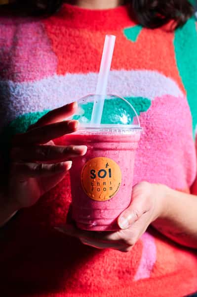 Sweet meets tangy. The Berry Me Smoothie: strawberries, berries, lime, and lemon. Sip it, love it, crave it.