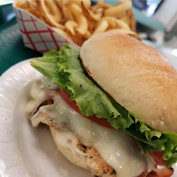 sandwich with fries