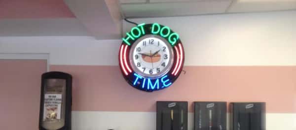hotdog clock