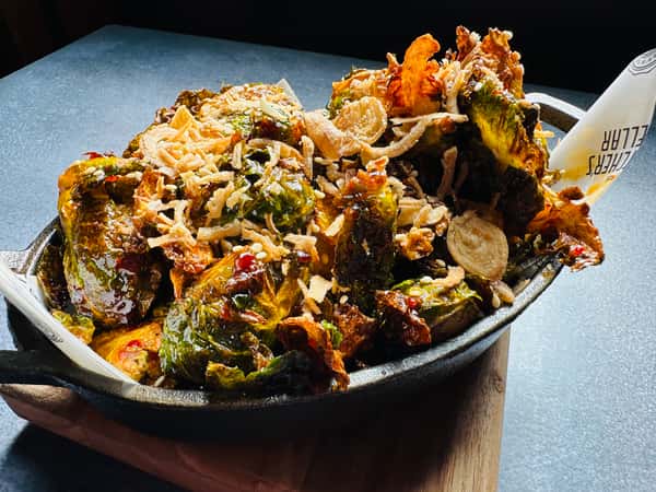Harissa Honey Butter Brussel Sprouts