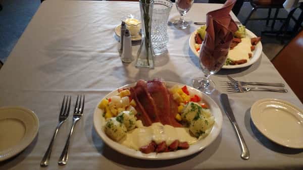 cornbeef and cabbage with vegetables