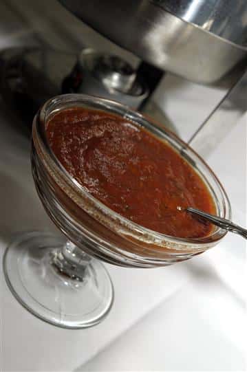 cocktail sauce in a bowl