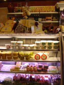 Cheese at counter for purchase