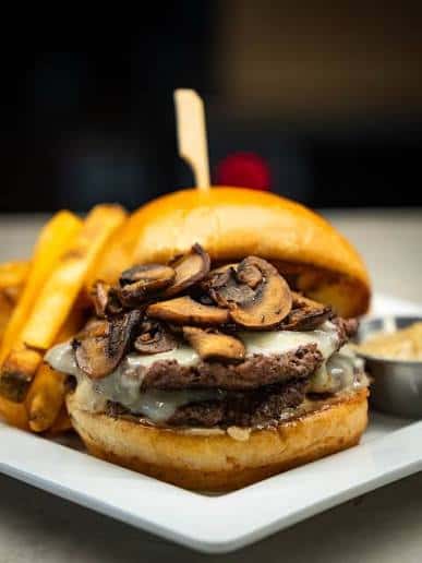 Mushroom Swiss Burger