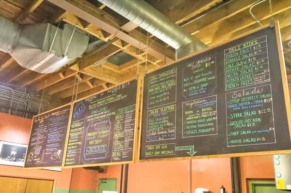 Deli menu board