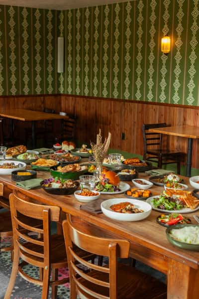 Full table in private dining room