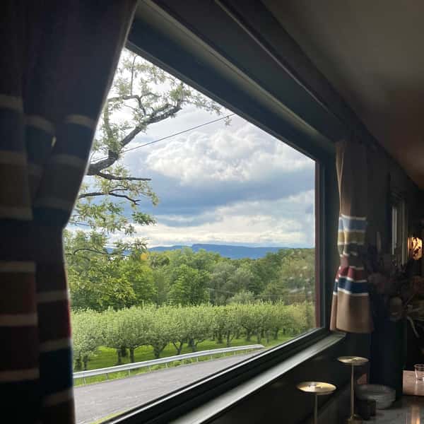 View of the Shawangunk Mountain Ridge from the private dining room