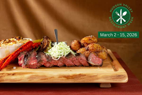 Steak for Two on wood board for HVRW