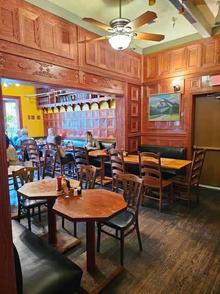 Interior photo of dining room inside Runcible Spoon