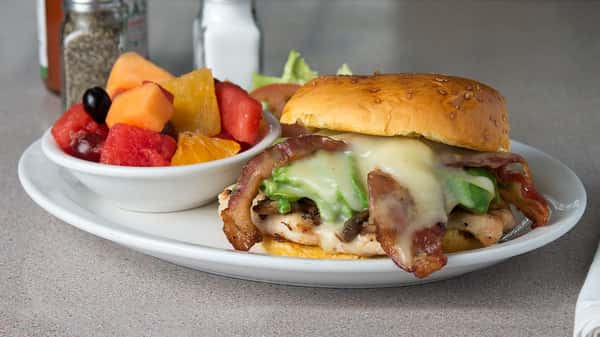 DZ AkinsChicken Breast with Avocado Mushroom Jack Cheese