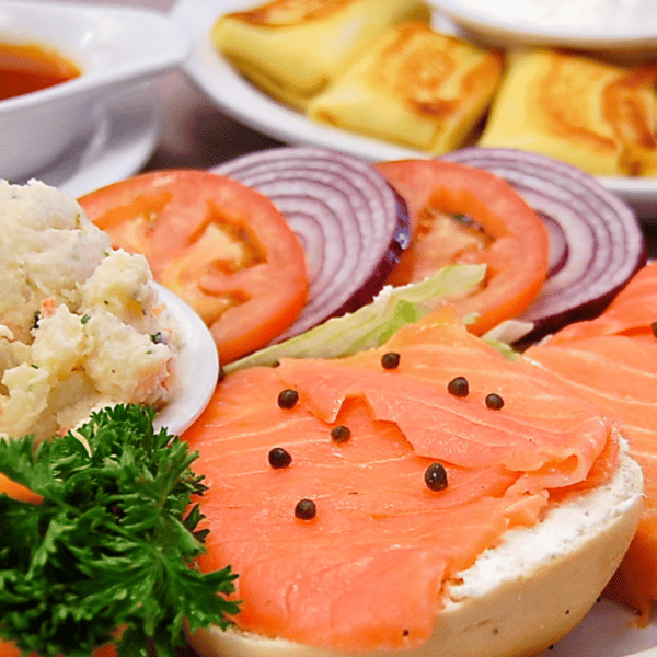 Lox & Cream Cheese on Bagel