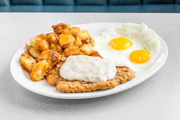 Chicken Fried Steak & Eggs