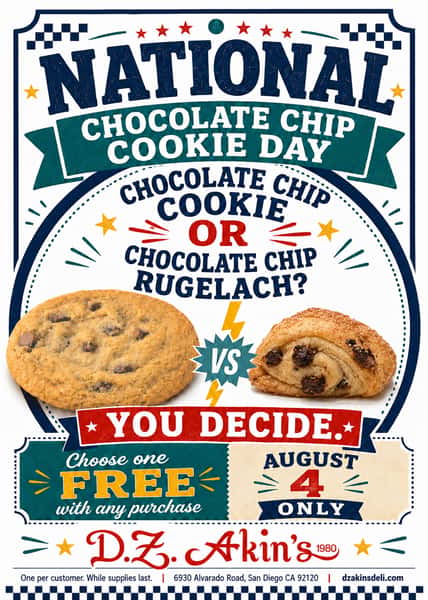NationNational Chocolate Chip Cookie Day