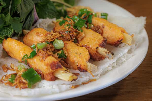 Grilled Shrimp Paste Crepe Noodles - Bánh Hỏi Chạo Tôm