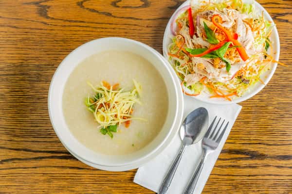 (P) Chicken Porridge with Salad - Gỏi Cháo Gà