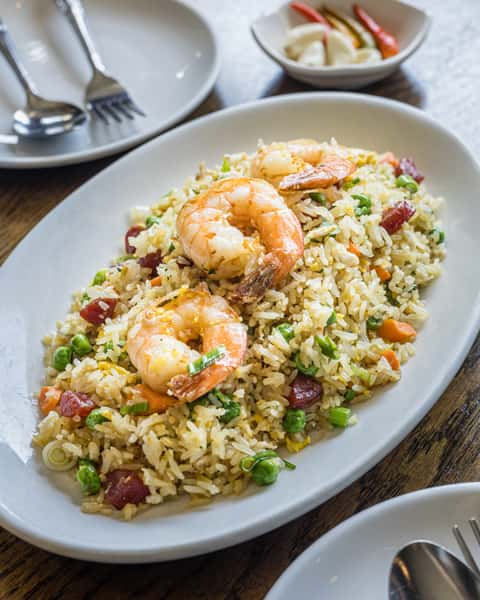 Chinese Sausage Fried Rice - Cơm Chiên Dương Châu