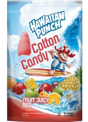 Hawaiian Punch Cotton Candy Fruit Juice Red