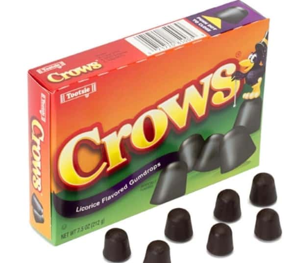 Crows Licorice Flavored Gumdrops