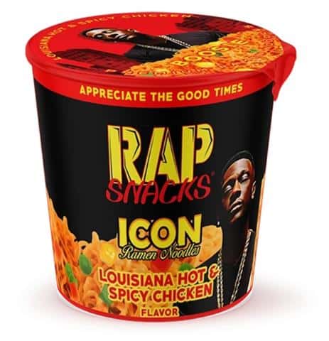 Rap Snacks Icon Ramen Noodles Louisiana Hot & Spicy Chicken