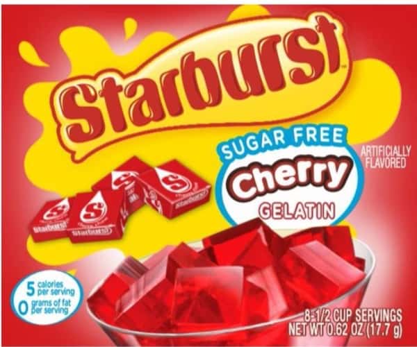 Starburst Sugar Free Cherry Gelatin