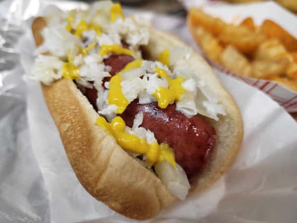 Smoked Sausage Link in a Bun