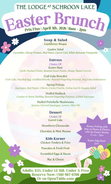 Easter Brunch 2026 Menu